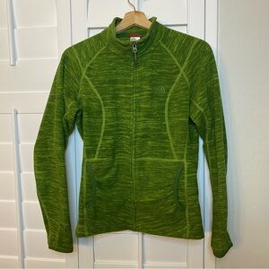The North Face Green Heathered Full-Zip Women's Outdoor Hiking Athletic Jacket